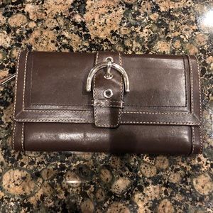 Coach Brown Leather Wallet